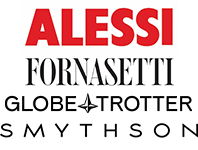 Iconic BrandCo logos – Alessi, Fornasetti, GlobeTrotter and Smythson
