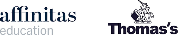 K12 logos: affinitas education and Thomas's