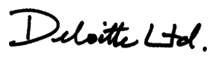 Deloitte signature